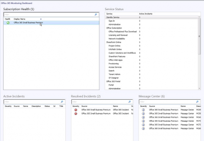 Office 365 Management Pack for System Center Operations Manager