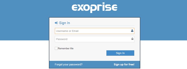 Exoprise Sign-in