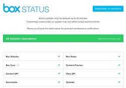 Box Status Dashboard