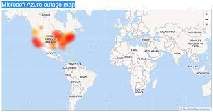 Azure outage map