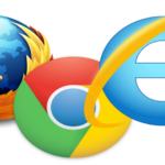 Microsoft Edge, Firefox And Google Chrome Web Browser