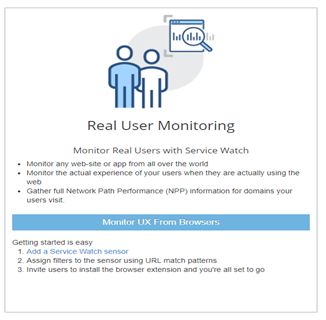 Service Watch - Real user monitoring by Exoprise