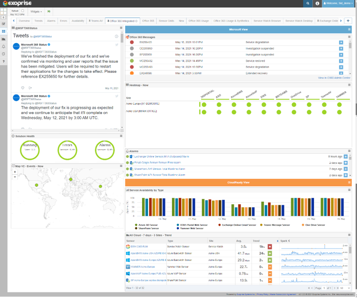 Office 365 Communications API Twitter Feed Monitoring