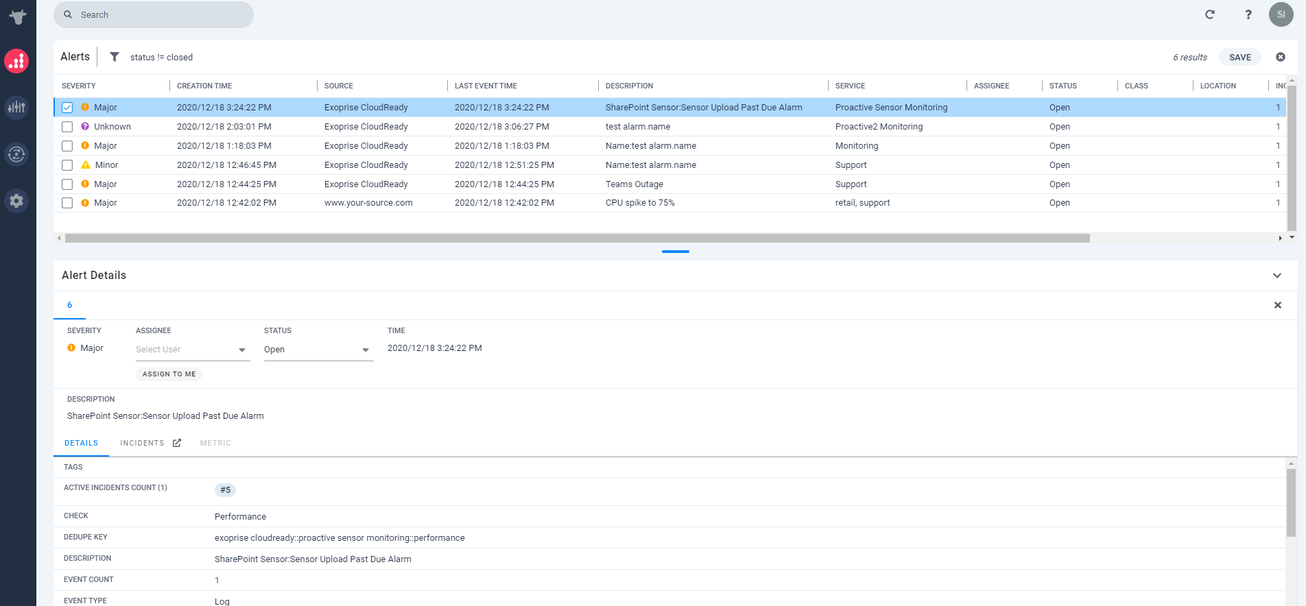 CloudReady Alerts in Moogsoft