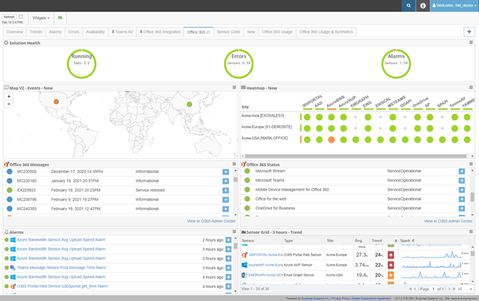 Office 365 service health