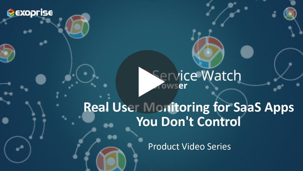 real user monitoring for SaaS applications