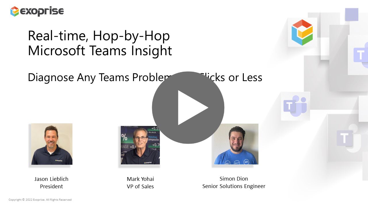 teams monitoring and hop-by-hop insight