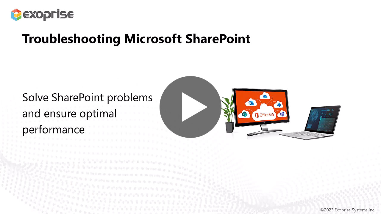 Video Tutorial: Troubleshooting SharePoint performance & reliability issues