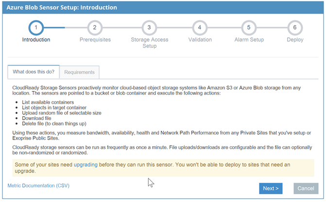 Introduction into the operations of S3, Blob storage sensors