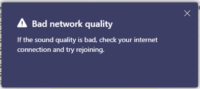 detect bad network and call quality with teams monitoring tool