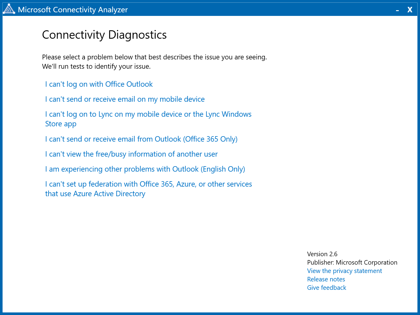 Launch Microsoft Connectivity Analyzer after Installation