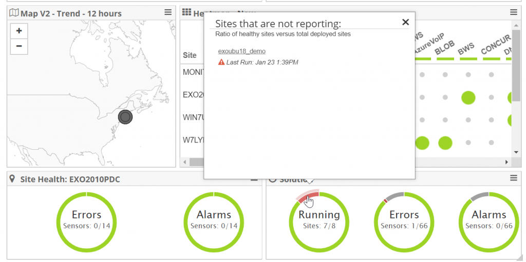 Solution and Site Overview with Popup