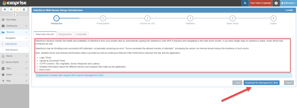 exoprise sensor for salesforce MFA testing