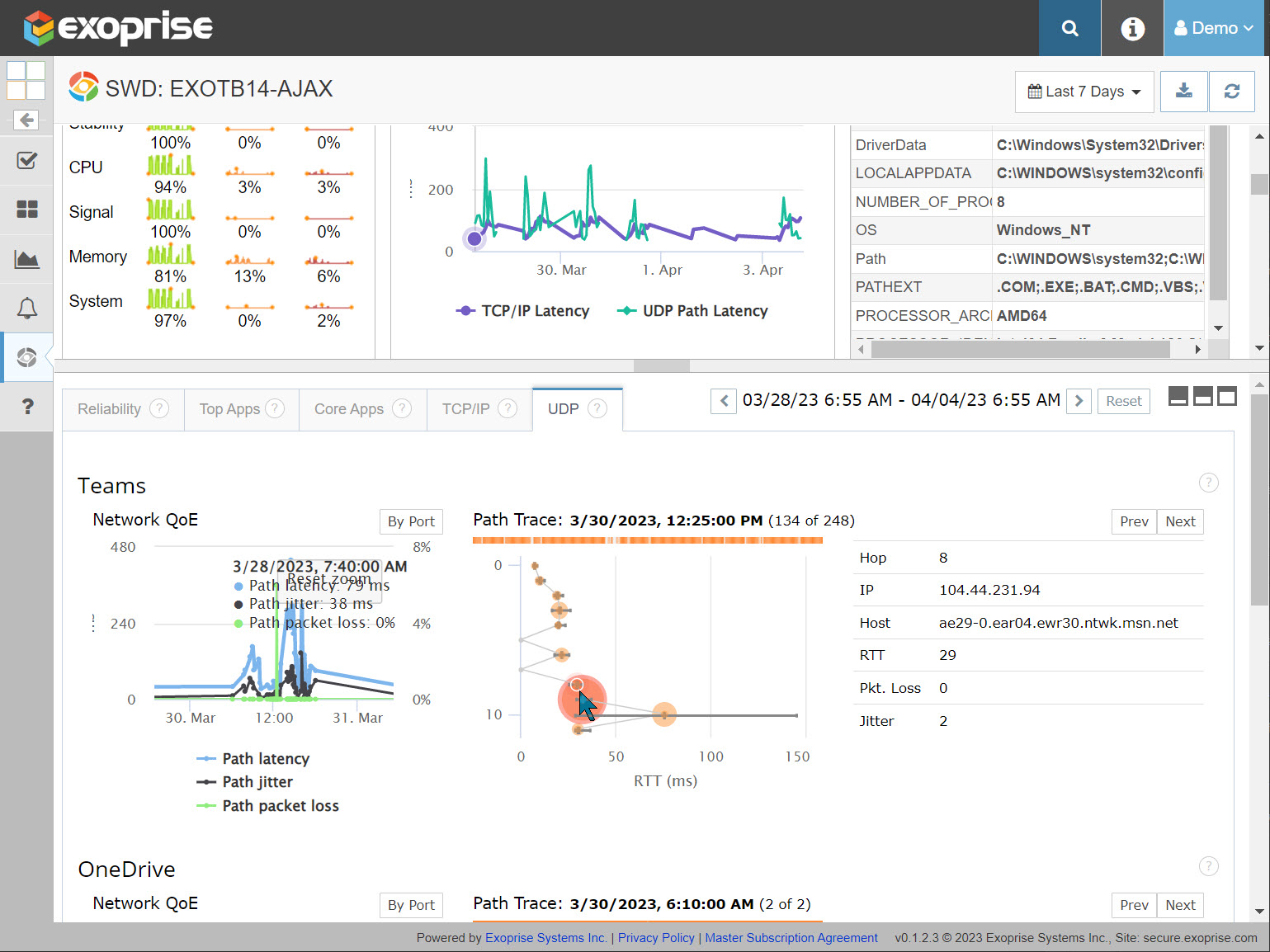 Service Watch Real-User Network Path Monitoring for Microsoft Teams