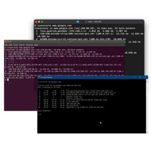 Traceroute examples on each Windows, macOS, and Linux (Ubuntu)
