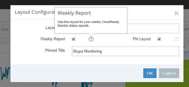 Weekly Report Capture Layout Settings Weekly Report Capture Layout Settings